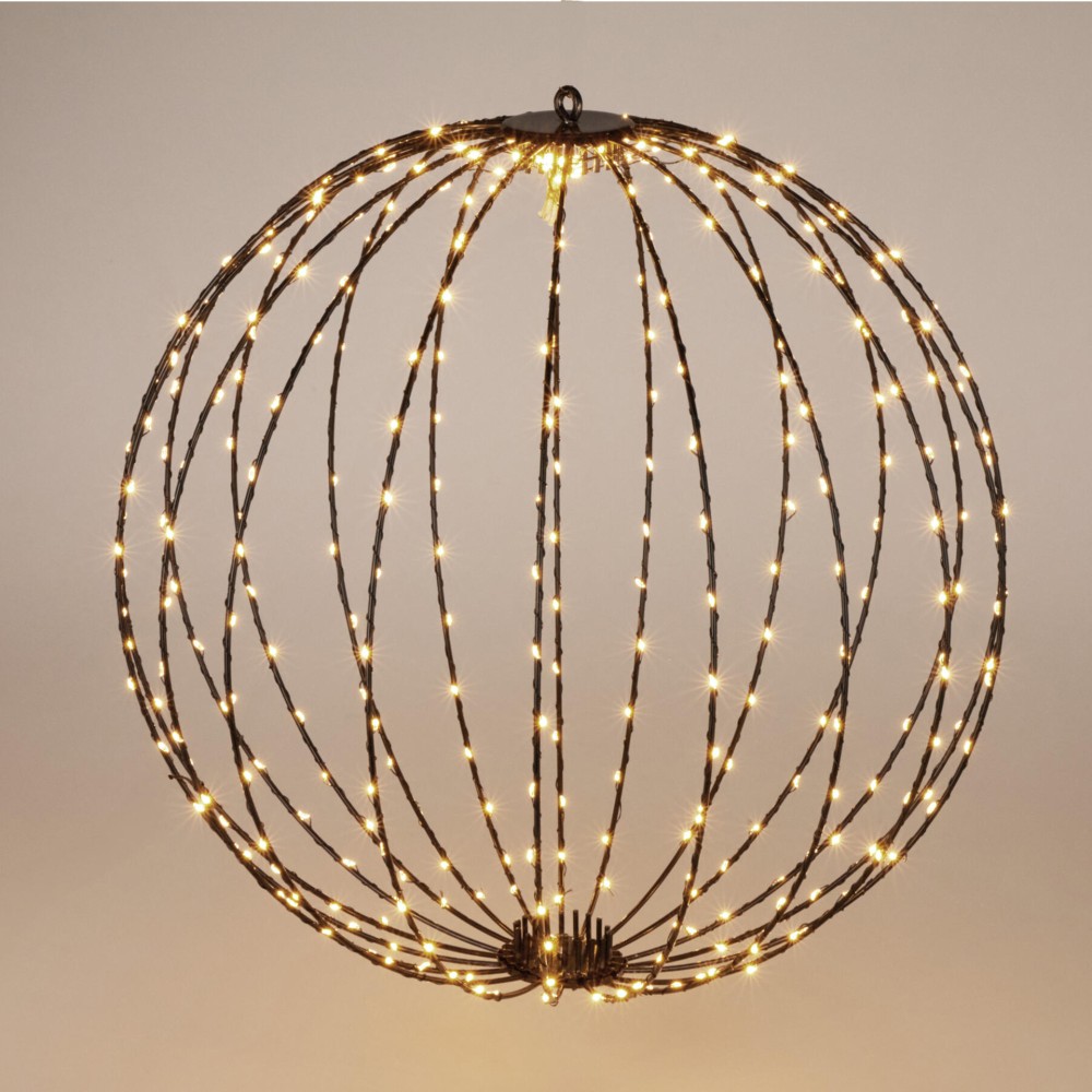 Bola Natal com 320 Led Luz Quente 50cm