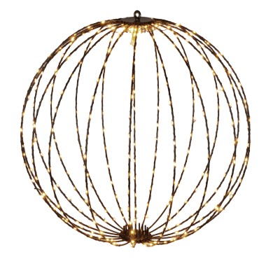 Bola Natal com 400 Led Luz Quente 60cm