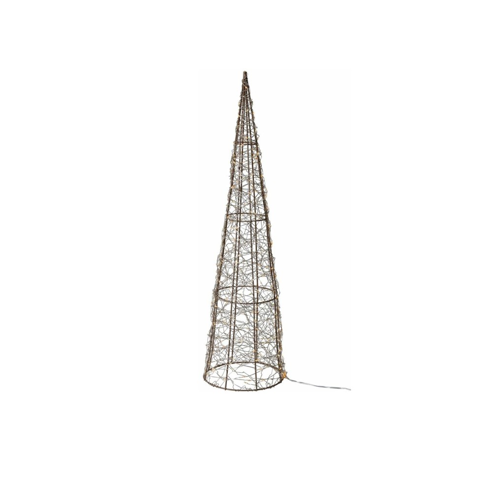 Cone Árvore Natal com Led Dourado 60cm