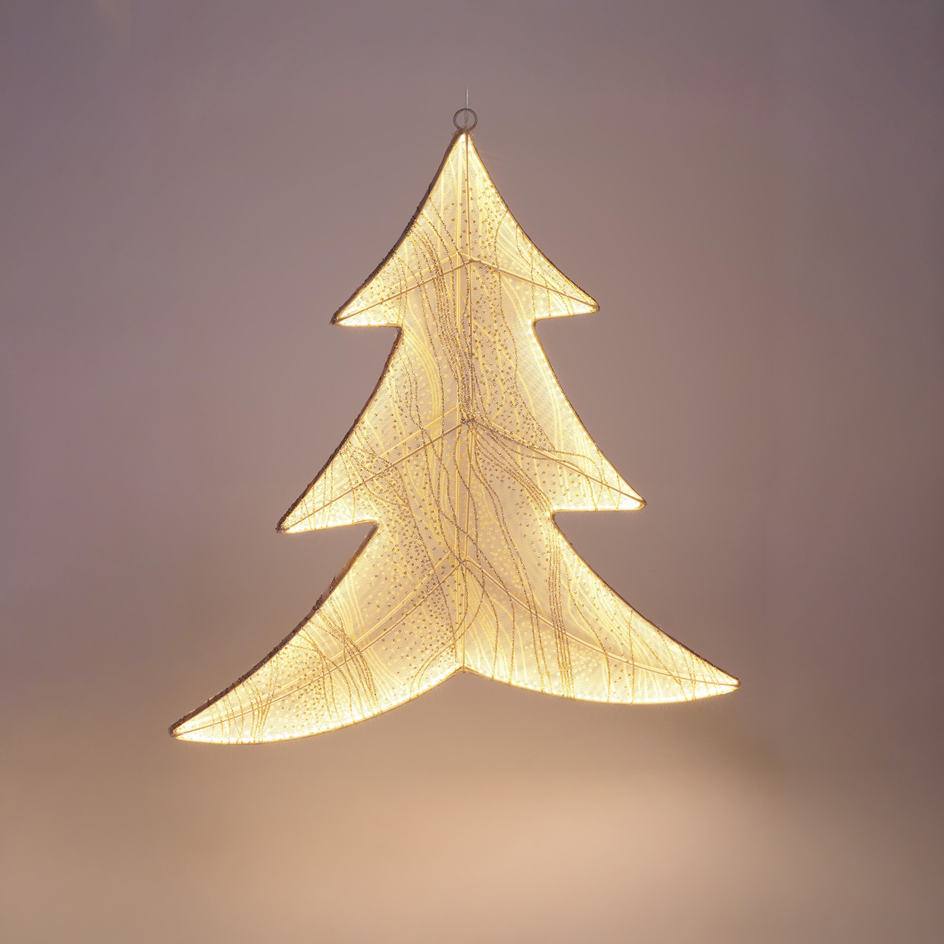 Árvore Natal com 260 Led Dourado 53X56cm