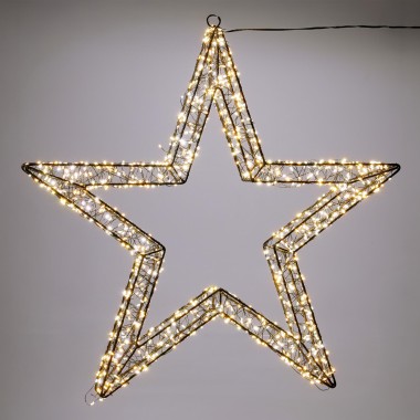 Estrela Natal Metal com Led 56cm