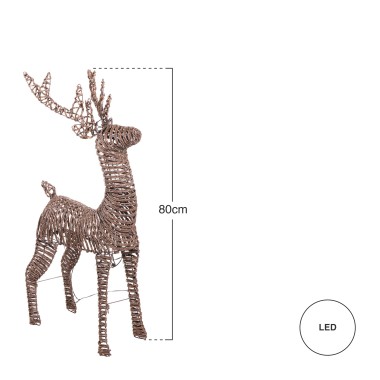 Rena Natal com Led 80cm