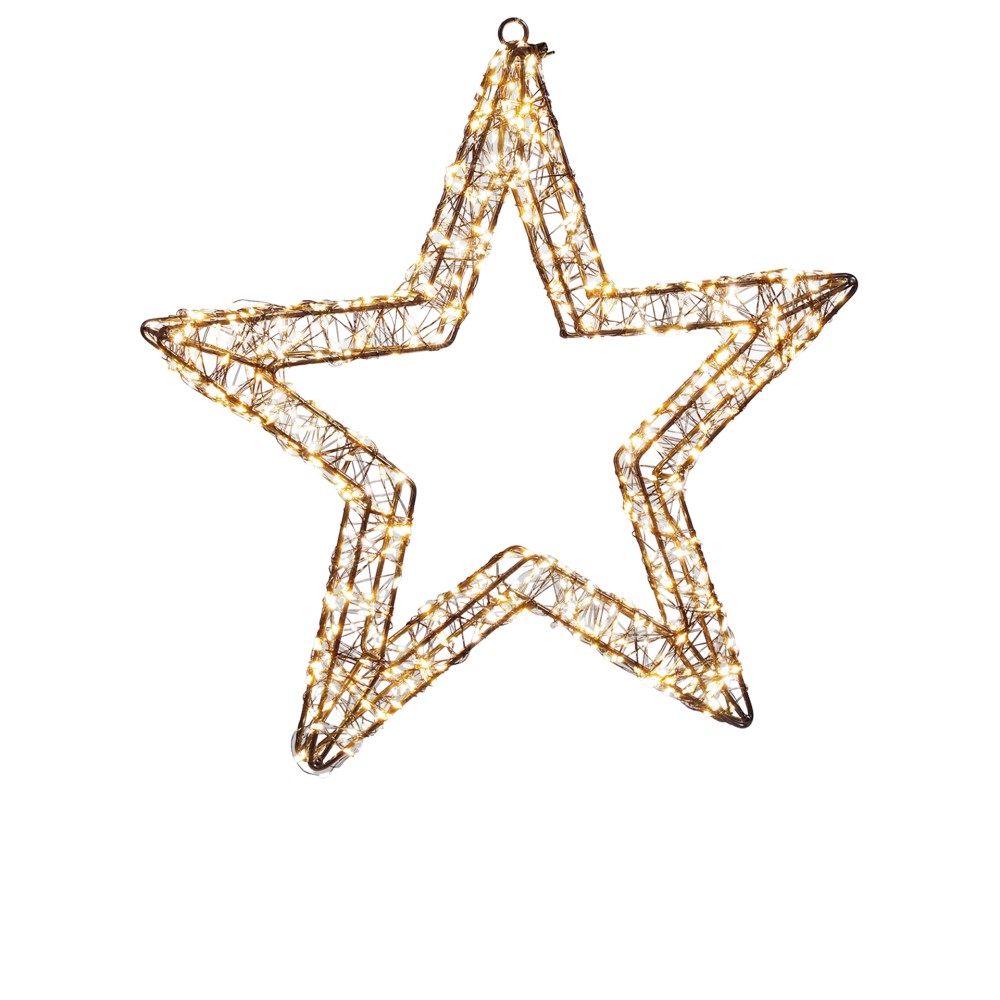 Estrela Natal Metal com Led 56cm