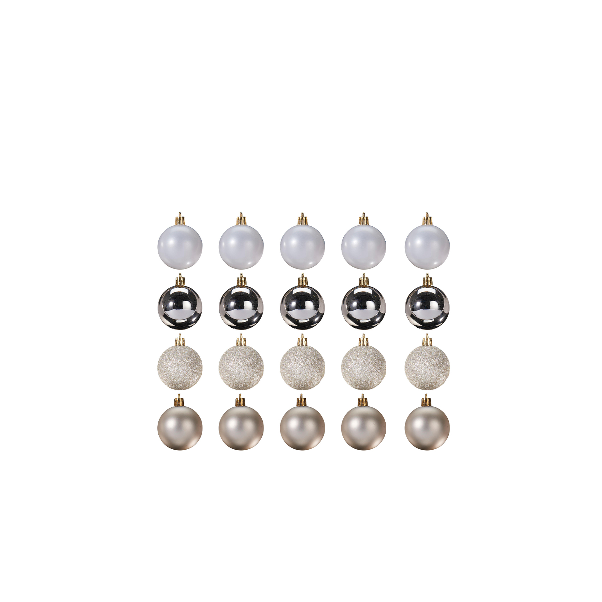 Bola Natal Bege Ø4cm Pack 20