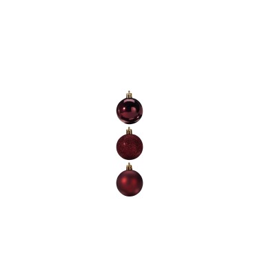 Bola Natal Vermelho Ø4cm Pack 20