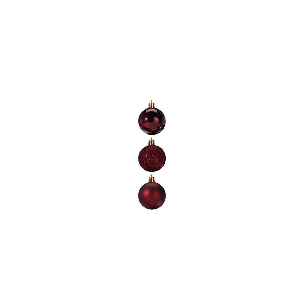 Bola Natal Vermelho Ø5cm Pack 16