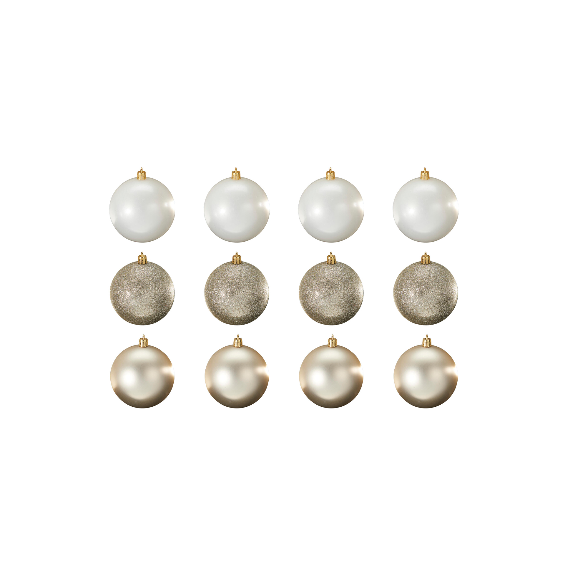 Bola Natal Bege Ø6cm Pack 12