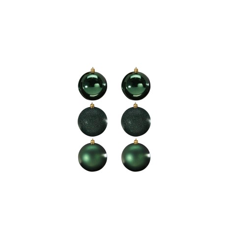 Bola Natal Verde Ø8cm Pack 6 - Image product