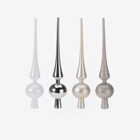 Topo Arvore Natal Sortido Prateado 27.5cm - Image product