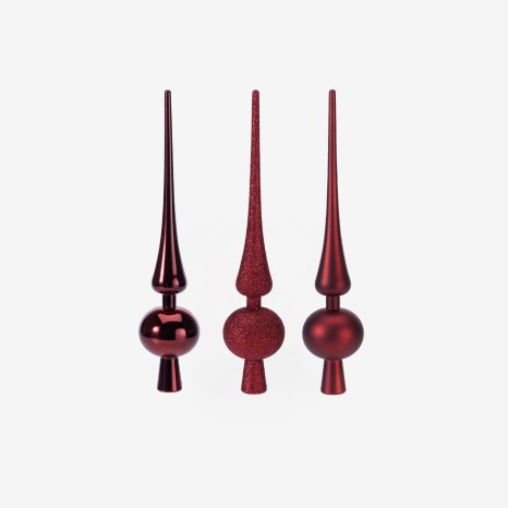 Topo Arvore Natal Sortido Vermelho 27.5cm - Image product