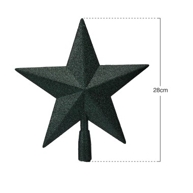 Estrela Árvore Natal Verde 28cm