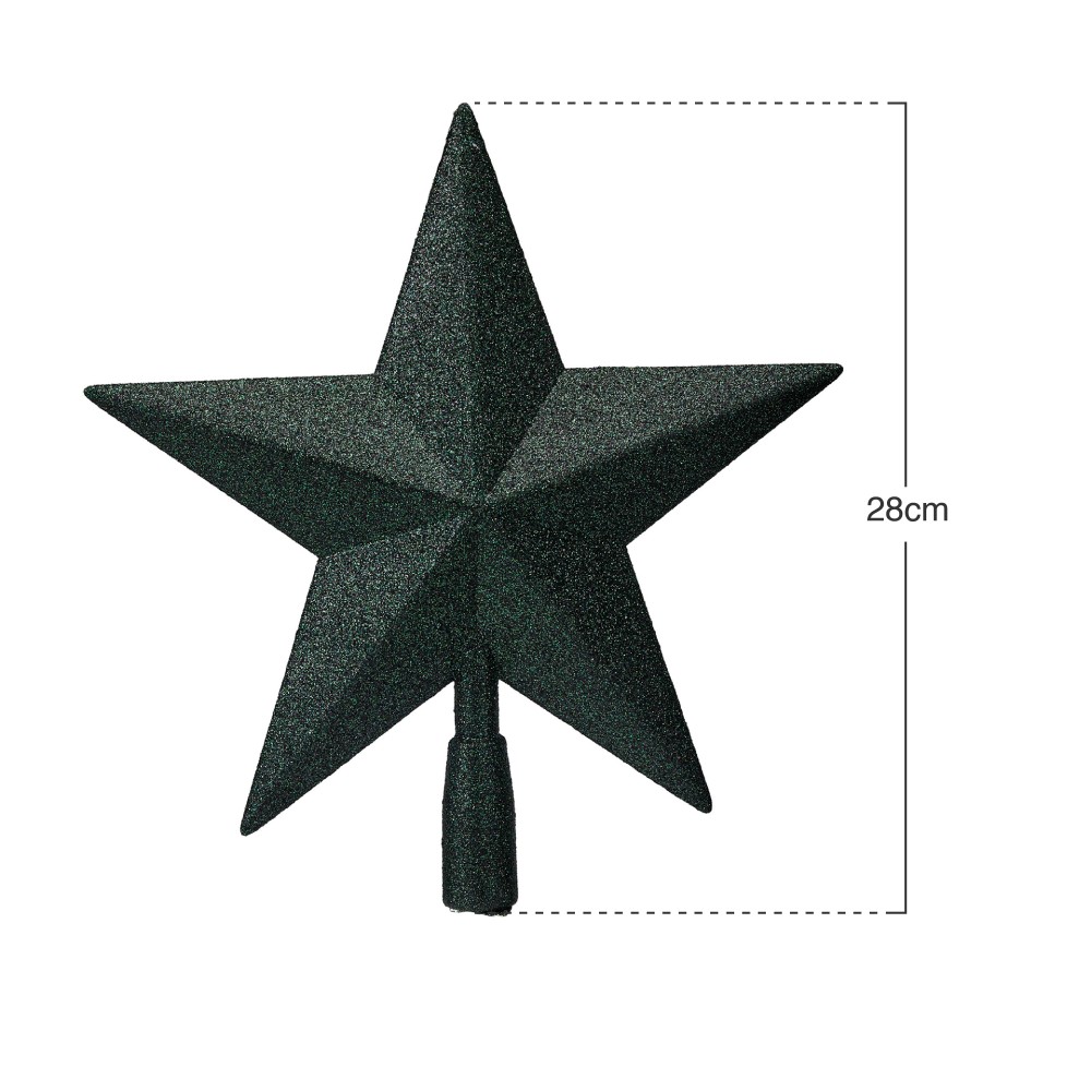 Estrela Árvore Natal Verde 28cm