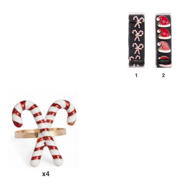 Argola Guardanapo Garro Natal Sortido Pack 4