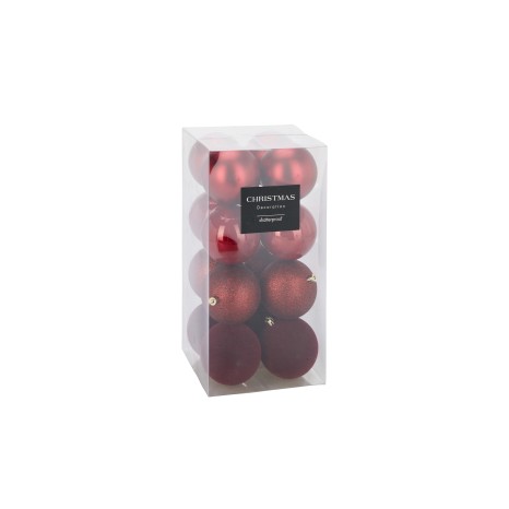 Bola Natal Vermelho Ø8cm Pack 16 - Image product