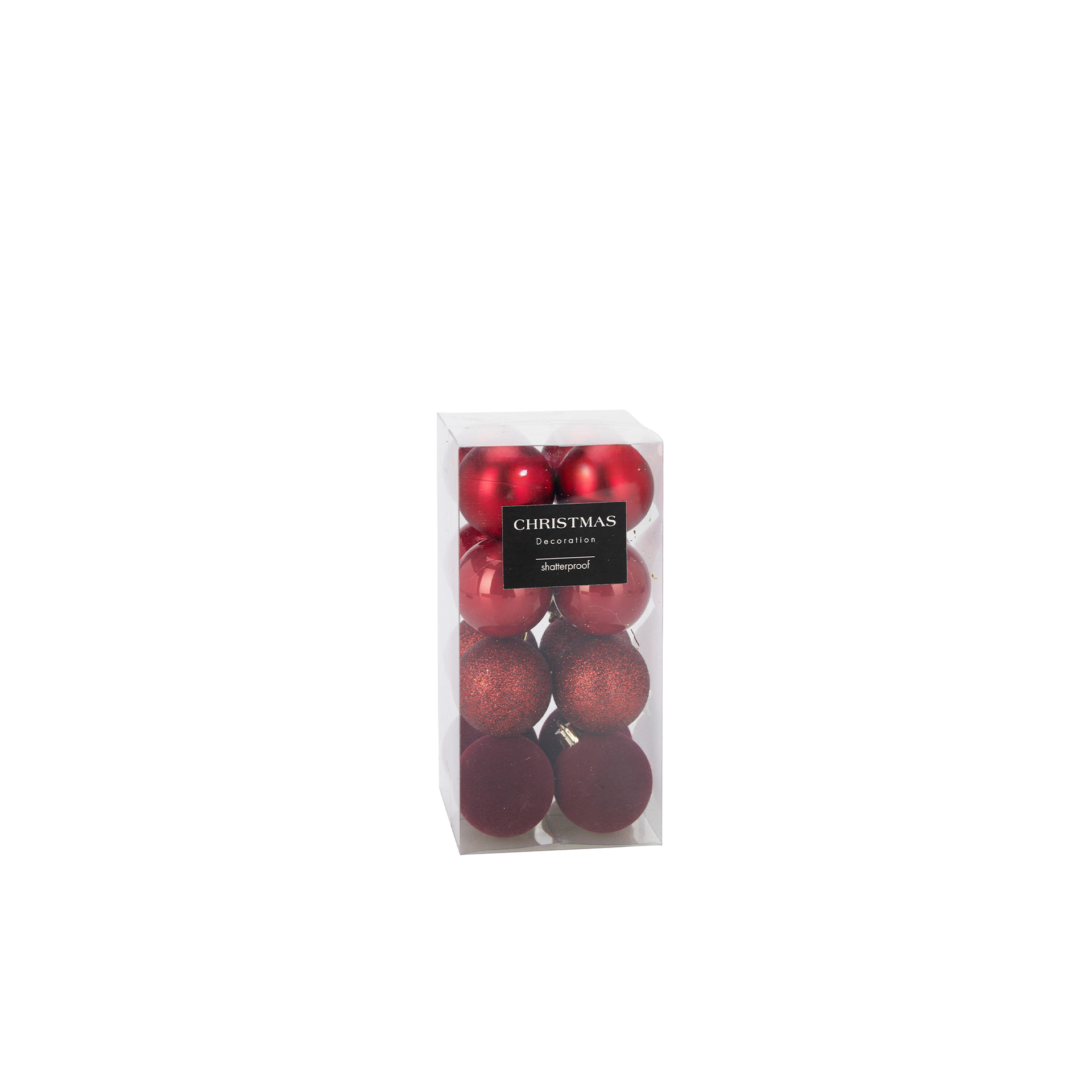 Bola Natal Vermelho Ø5cm Pack 16