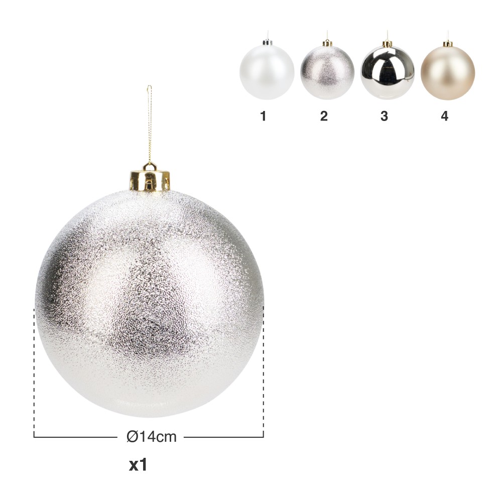 Bola Natal Dourado Sortido �14cm