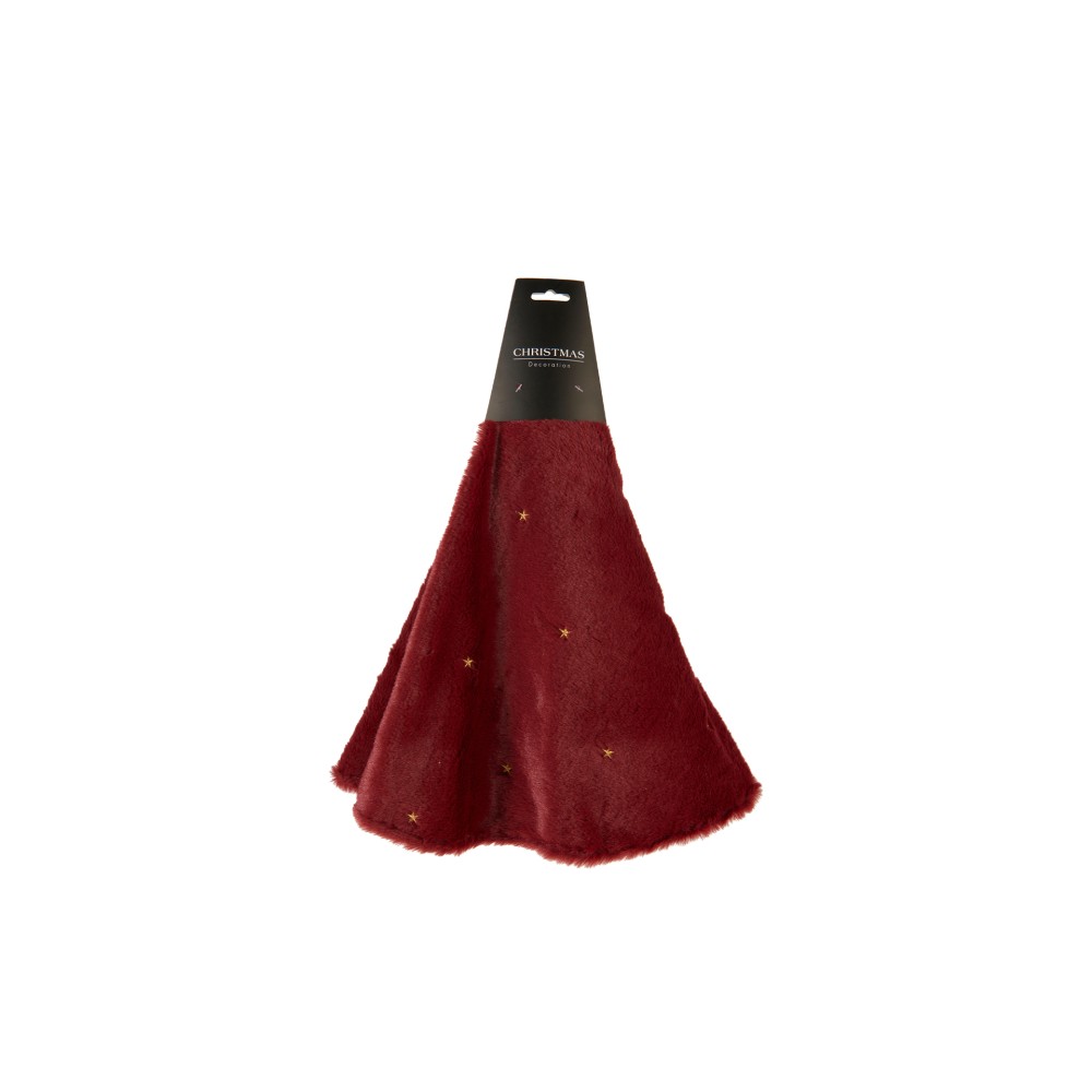 Cobertura P� �rvore Natal Vermelho Estrelas �90cm