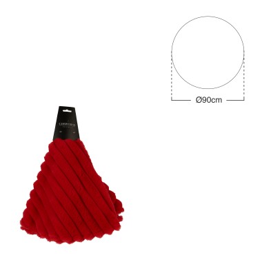 Cobertura Pé Árvore Natal Vermelho Ø90cm