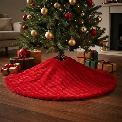 Cobertura Pé Árvore Natal Vermelho Ø90cm - Image product