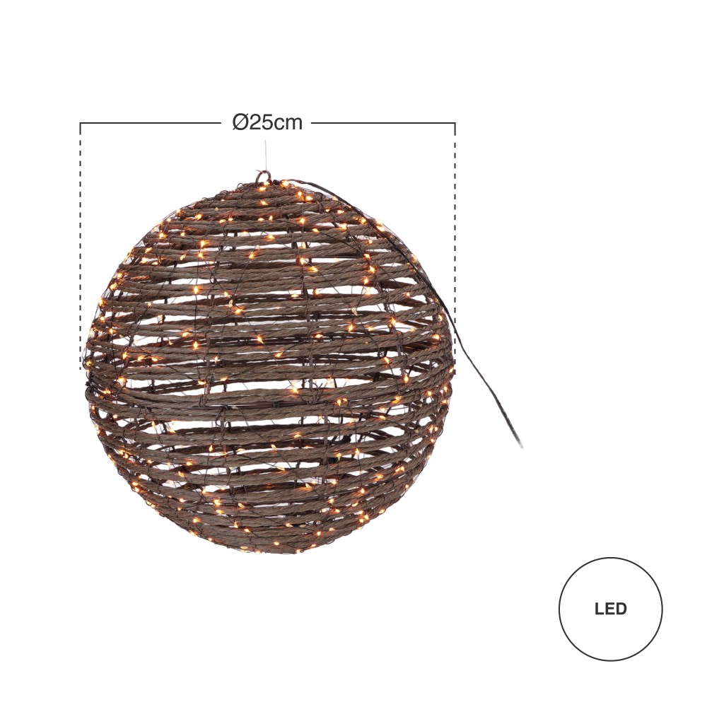 Bola Decorativa com Led Ø25cm