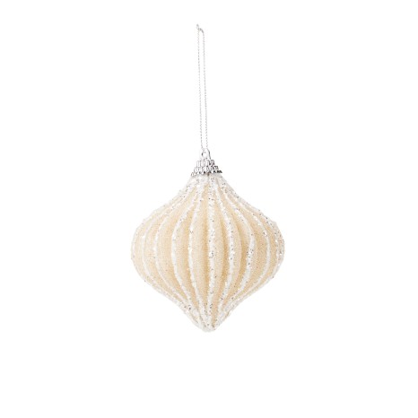 Enfeite Natal Sortido Bege 8cm - Image product