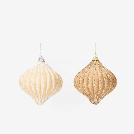 Enfeite Natal Sortido Bege 8cm - Image product