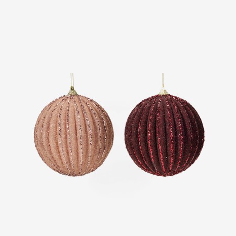 Bola Natal Sortido Rosa �12cm - Image product