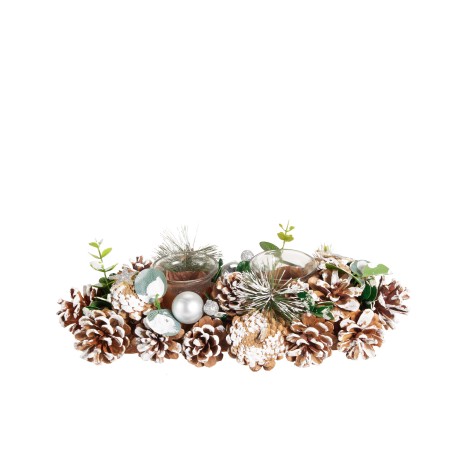 Porta Velas Pinha Natal Sortido 32X14cm - Image product