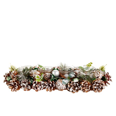 Porta Velas Pinha Natal Sortido 44cm - Image product
