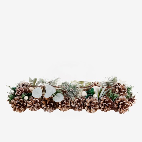 Porta Velas Pinha Natal Sortido 44cm - Image product