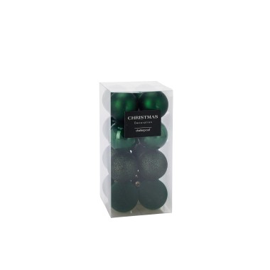 Bola Natal Verde Ø6cm Pack 16