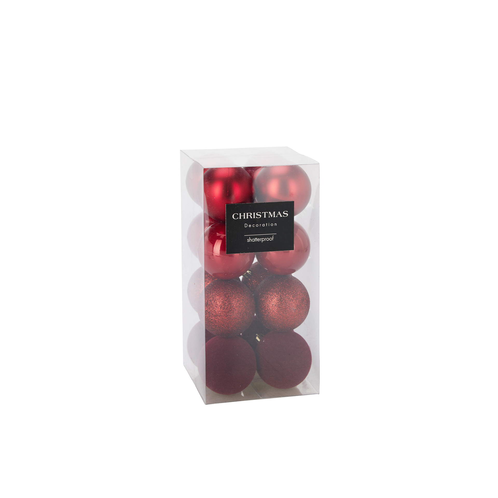 Bola Natal Vermelho Ø6cm Pack 16