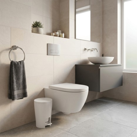 Balde Lixo WC com Pedal Diabolo 5l 19X21X28.2cm - Image product