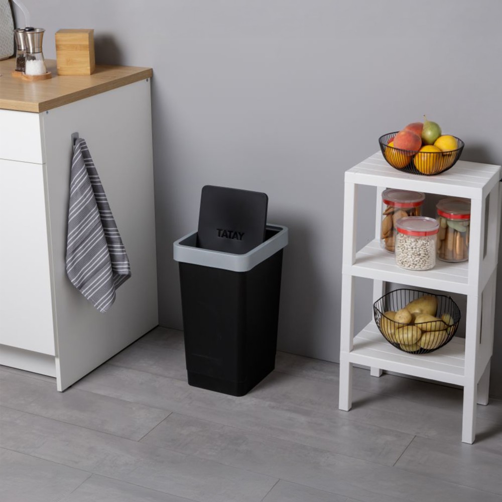 Balde Lixo com Tampa Basculante Smart 25L