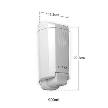 Doseador Sabonete Líquido Abs Sydney 900ml 11.2X9X22.5cm