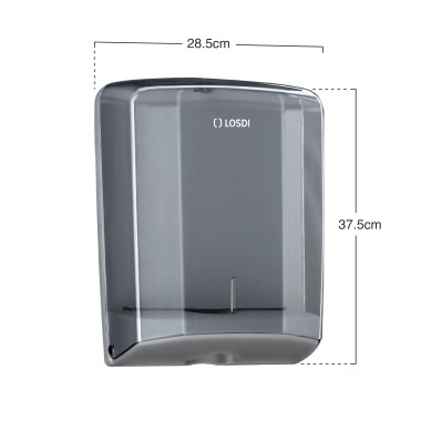Porta Toalhitas Abs Elegance Fumado 28.5X13.5X37.5cm