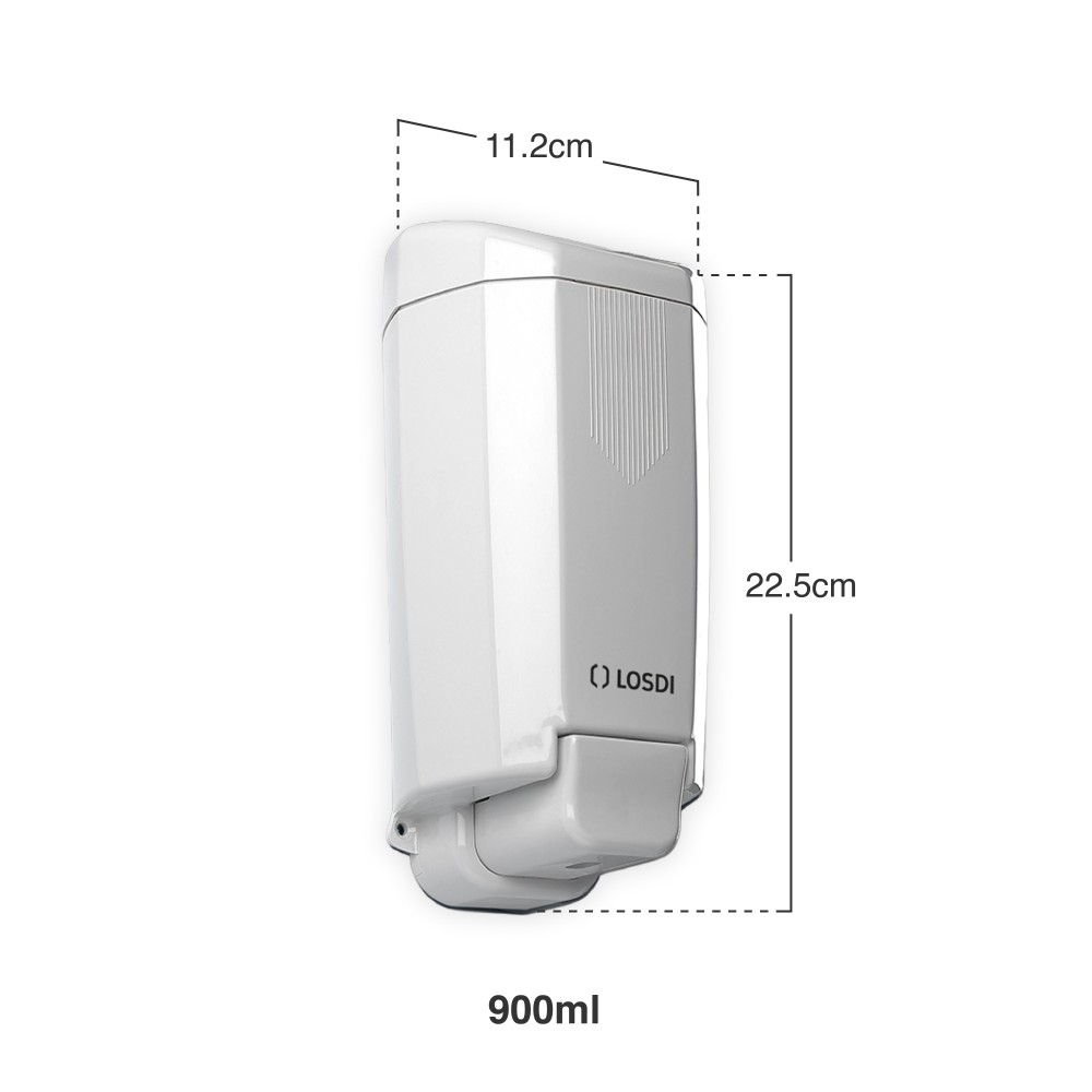 Doseador Sabonete Líquido Abs Sydney 900ml 11.2X9X22.5cm