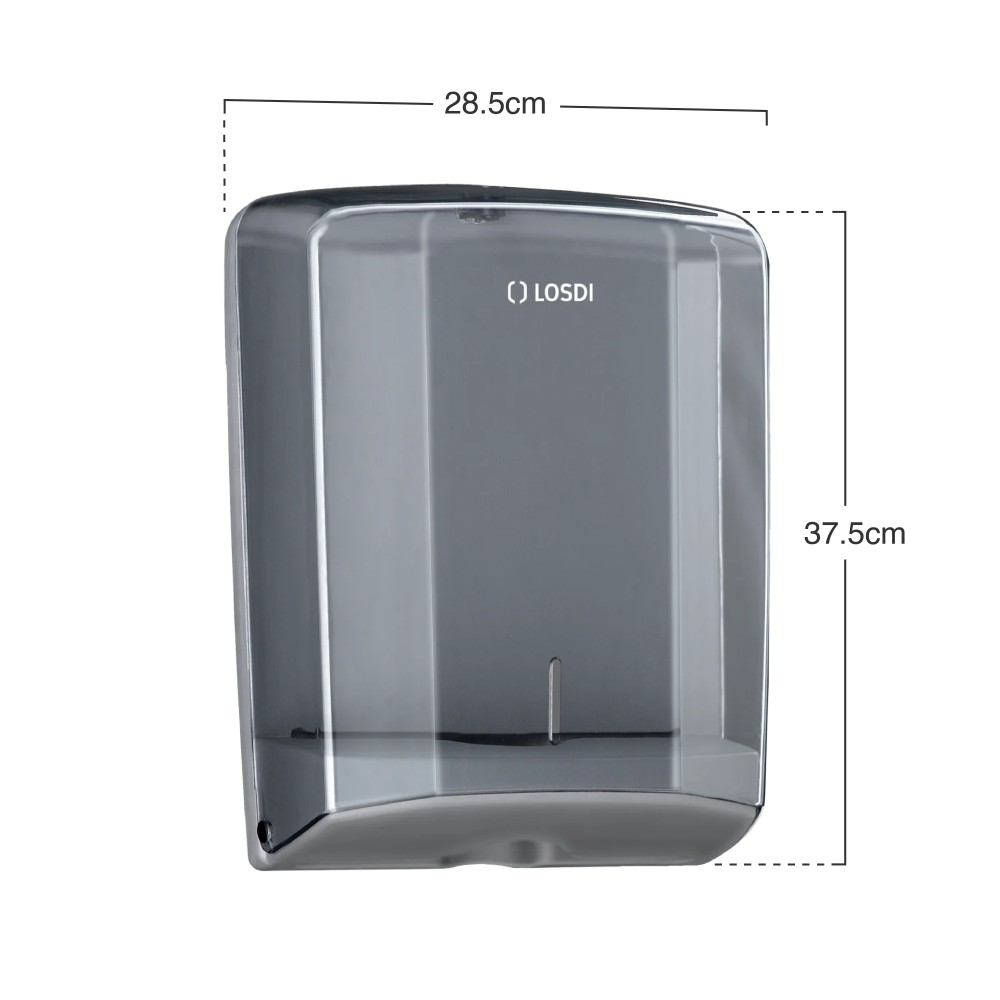 Porta Toalhitas Abs Elegance Fumado 28.5X13.5X37.5cm