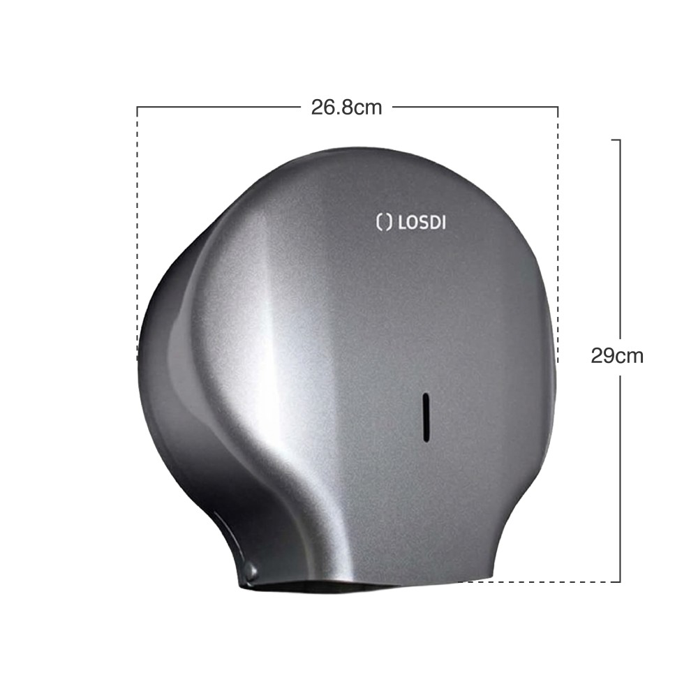 Dispensador Papel Higi�nico Abs Elegance Cinza 26.8X13X29cm