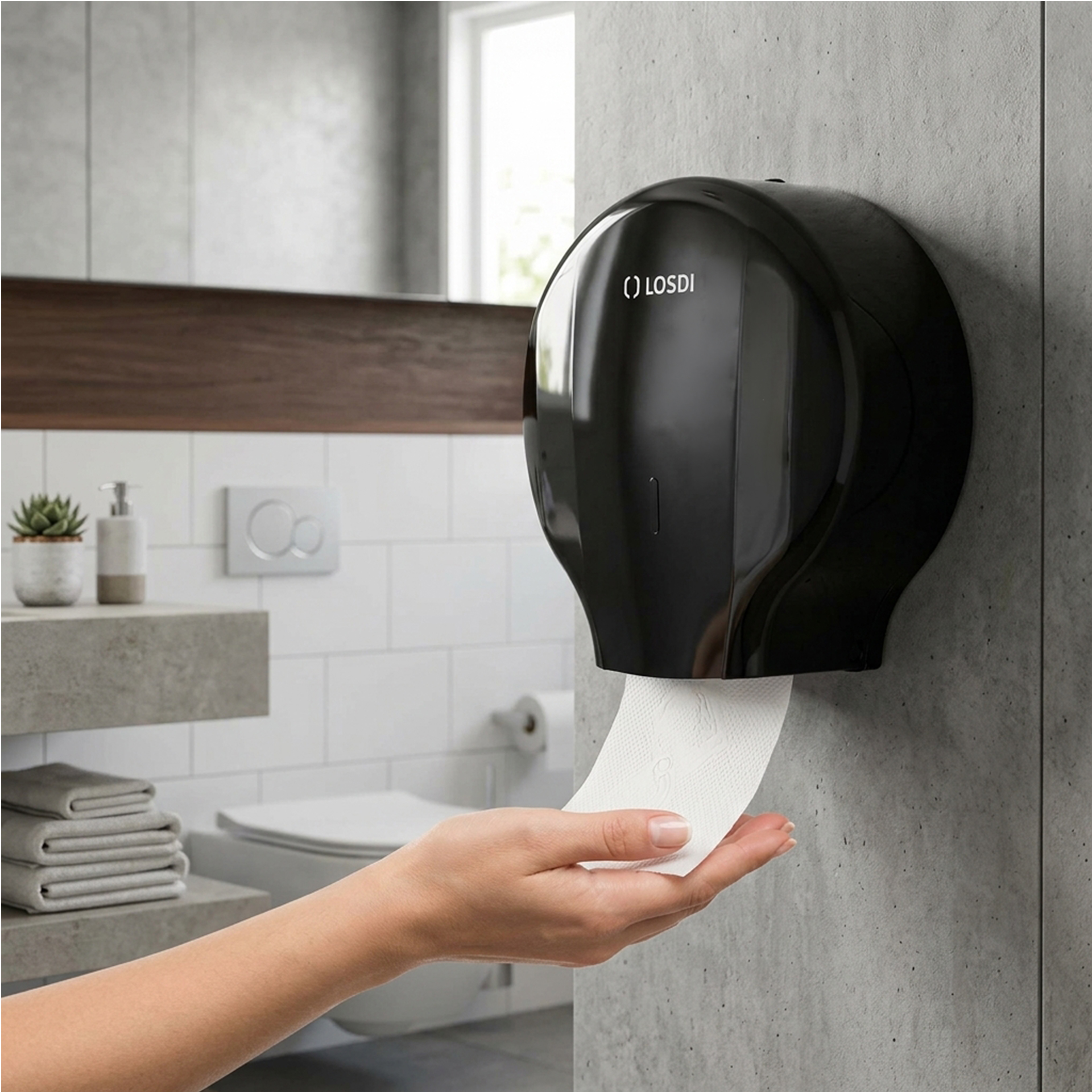 Dispensador Papel Higiénico Abs Elegance 26.8X13X29cm