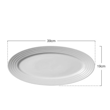 Travessa Porcelana Suite Oval 39X19X4cm