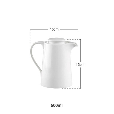 Bule Porcelana Lisboa 500ml 15X10X13cm