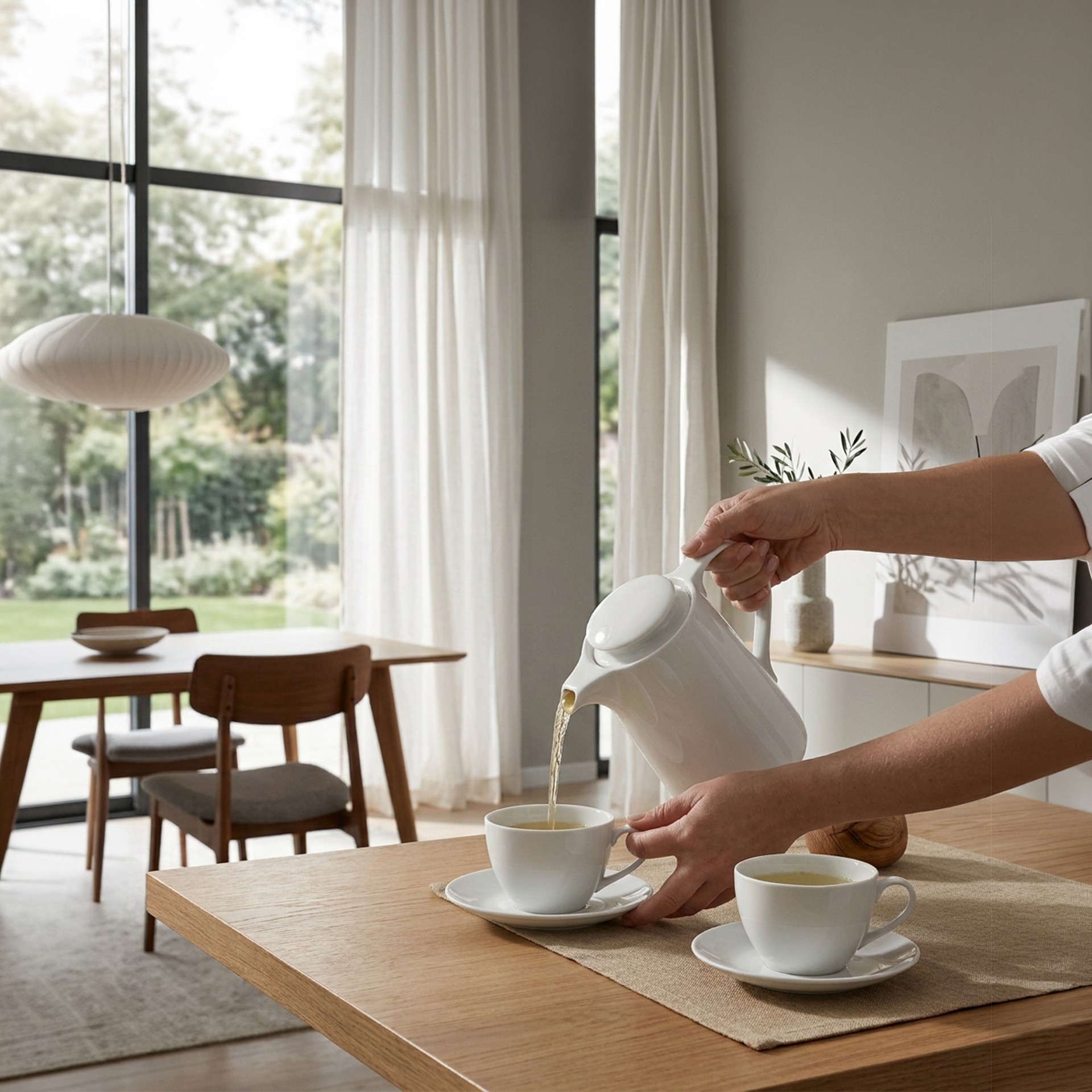 Cafeteira Porcelana Lisboa 500ml 15X10X13cm