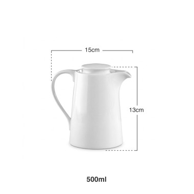 Cafeteira Porcelana Lisboa 500ml 15X10X13cm