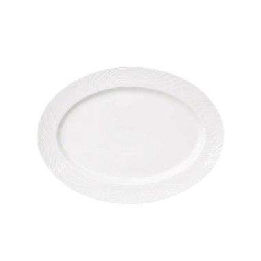 Travessa Porcelana Waves Oval 35X26X4cm
