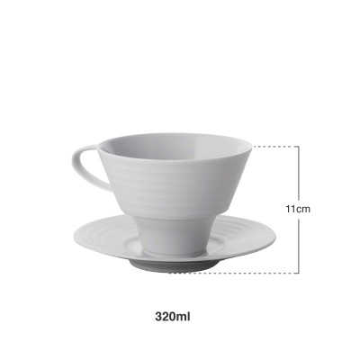 Chávena Almoçadeira Suite com Prato 320ml