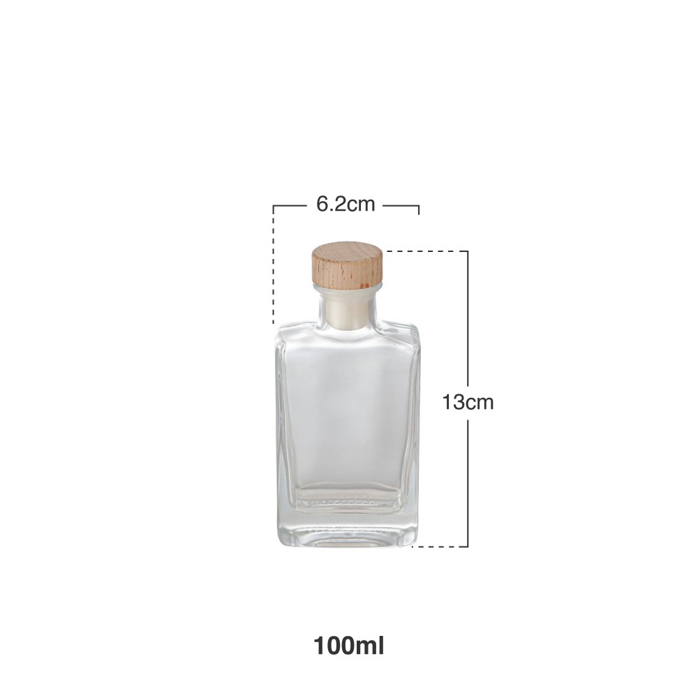 Garrafa Vidro 100ml 6.2X3.5X13cm