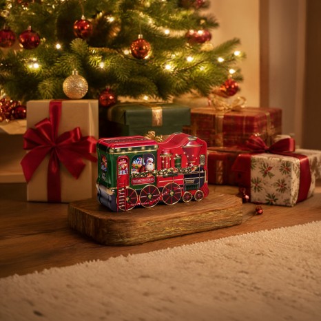 Lata Biscoitos Trem De Natal Com Toffees - Image product