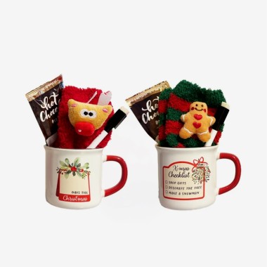 Caixa De Presente Caneca + Meias + Chocolate