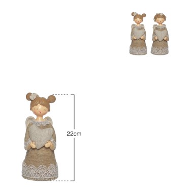 Anjo Natal Poliresina 22cm